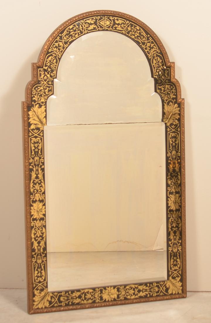 Vintage Gilt Reverse Decorated Mirror. (1 of 4)
