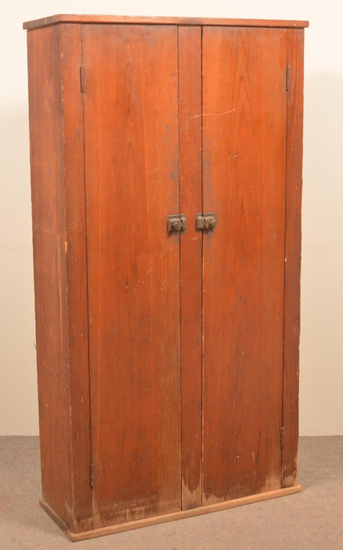 Primitive Softwood Two Door Cupboard. (1 of 3)