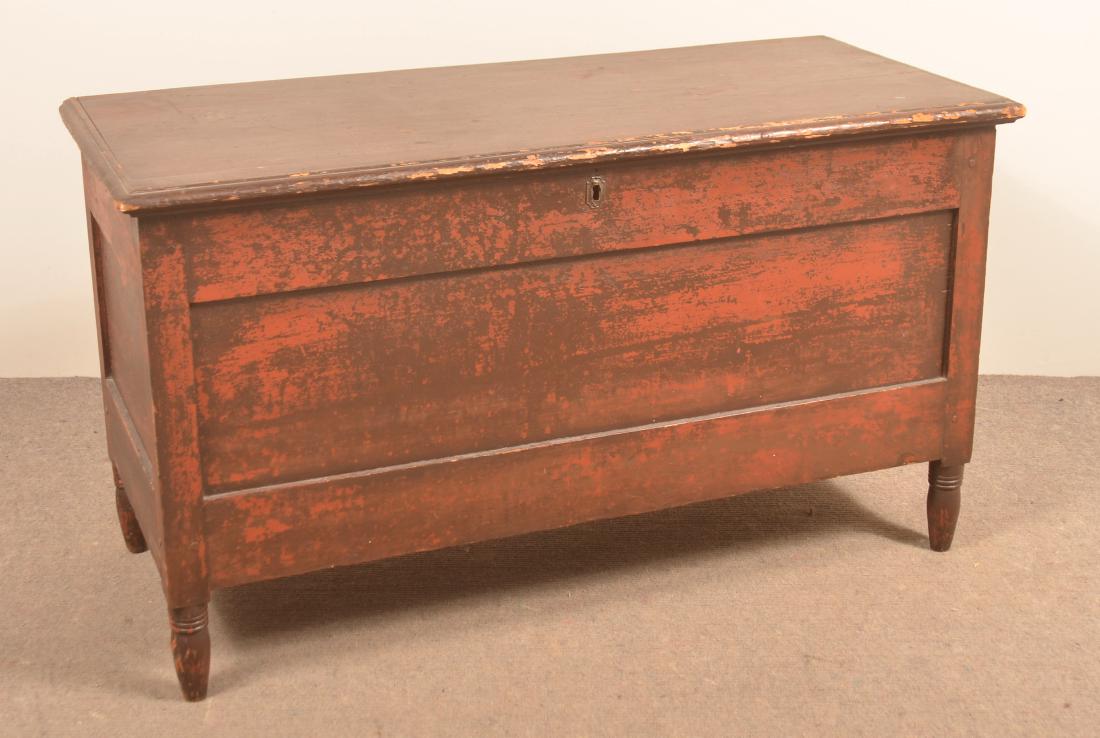 Pennsylvania Sheraton Painted Softwood Blanket Chest. (1 of 3)