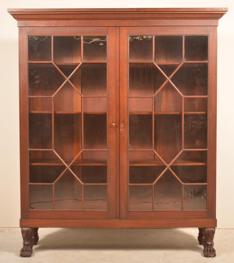 Mahogany Bookcase Attributed to Henry Slaugh. (1 of 5)