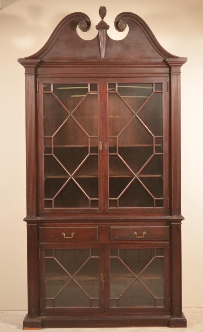 Mahogany Built-in Bookcase Cabinet Attr. to Henry (1 of 2)