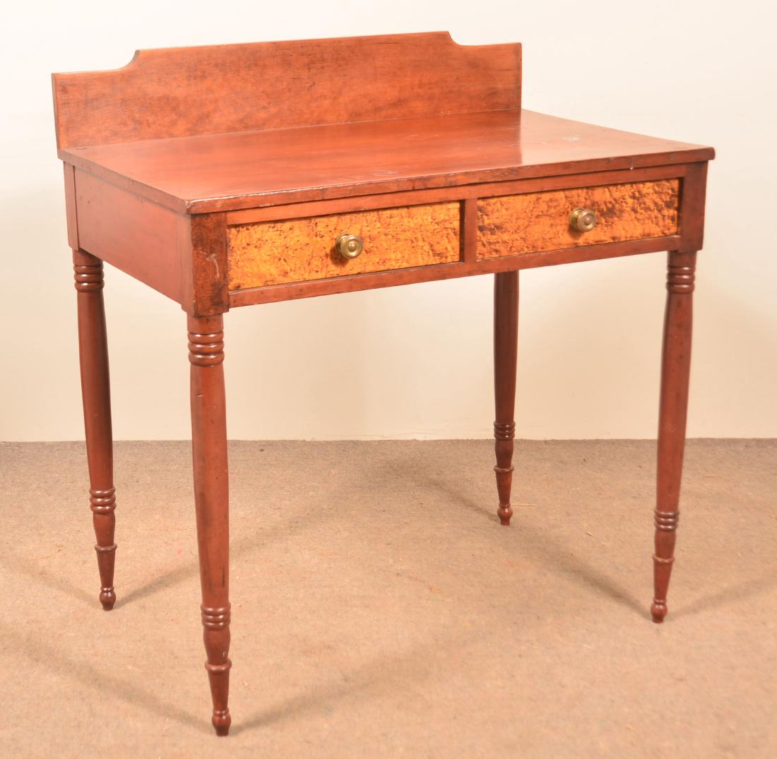 PA Sheraton Cherry Two Drawer Side Table. (1 of 2)