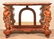 Period Style Carved Mahogany Console Table.