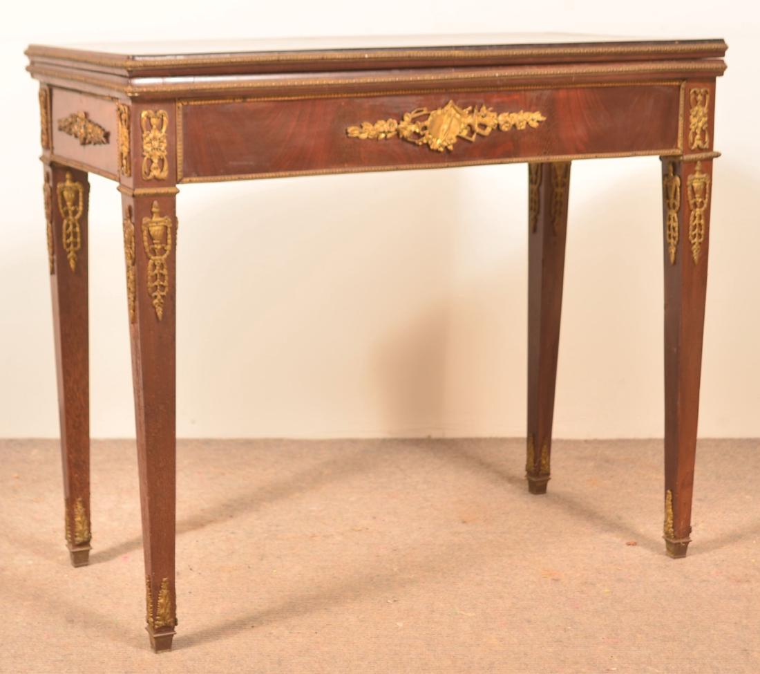 French Mahogany Ormolu Mounted Game Table. (1 of 3)