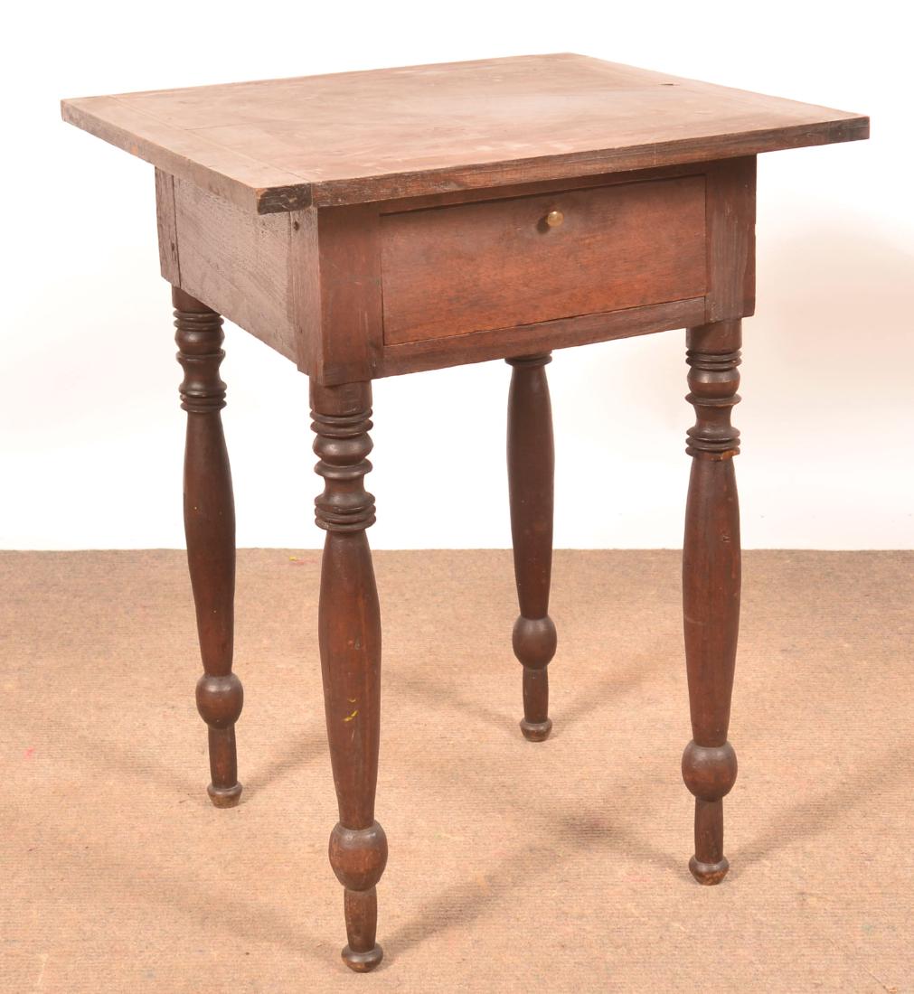 PA Sheraton Walnut One Drawer Stand. (1 of 3)