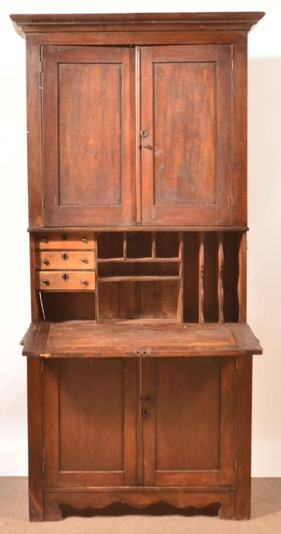 Mixed Wood Cupboard Top Plantation Desk. (1 of 3)