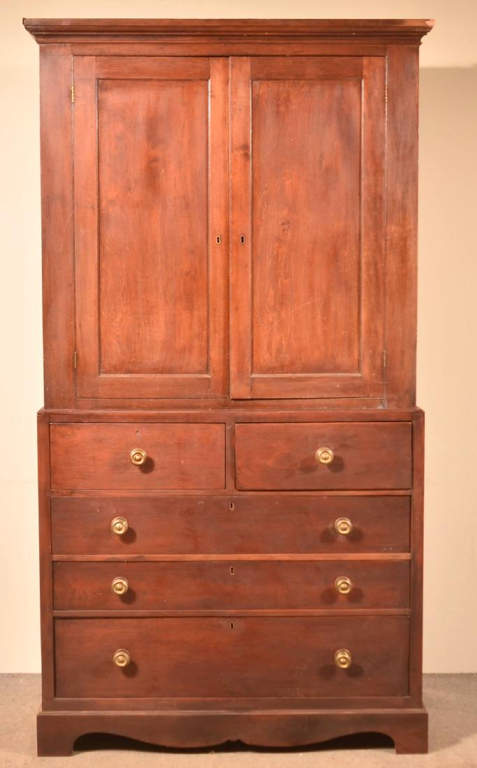American Federal Cherry Two Part Linen Press. (1 of 5)