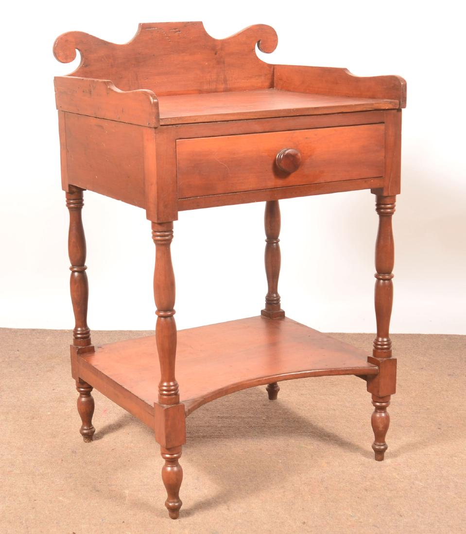 PA Sheraton Softwood One Drawer Washstand. (1 of 2)