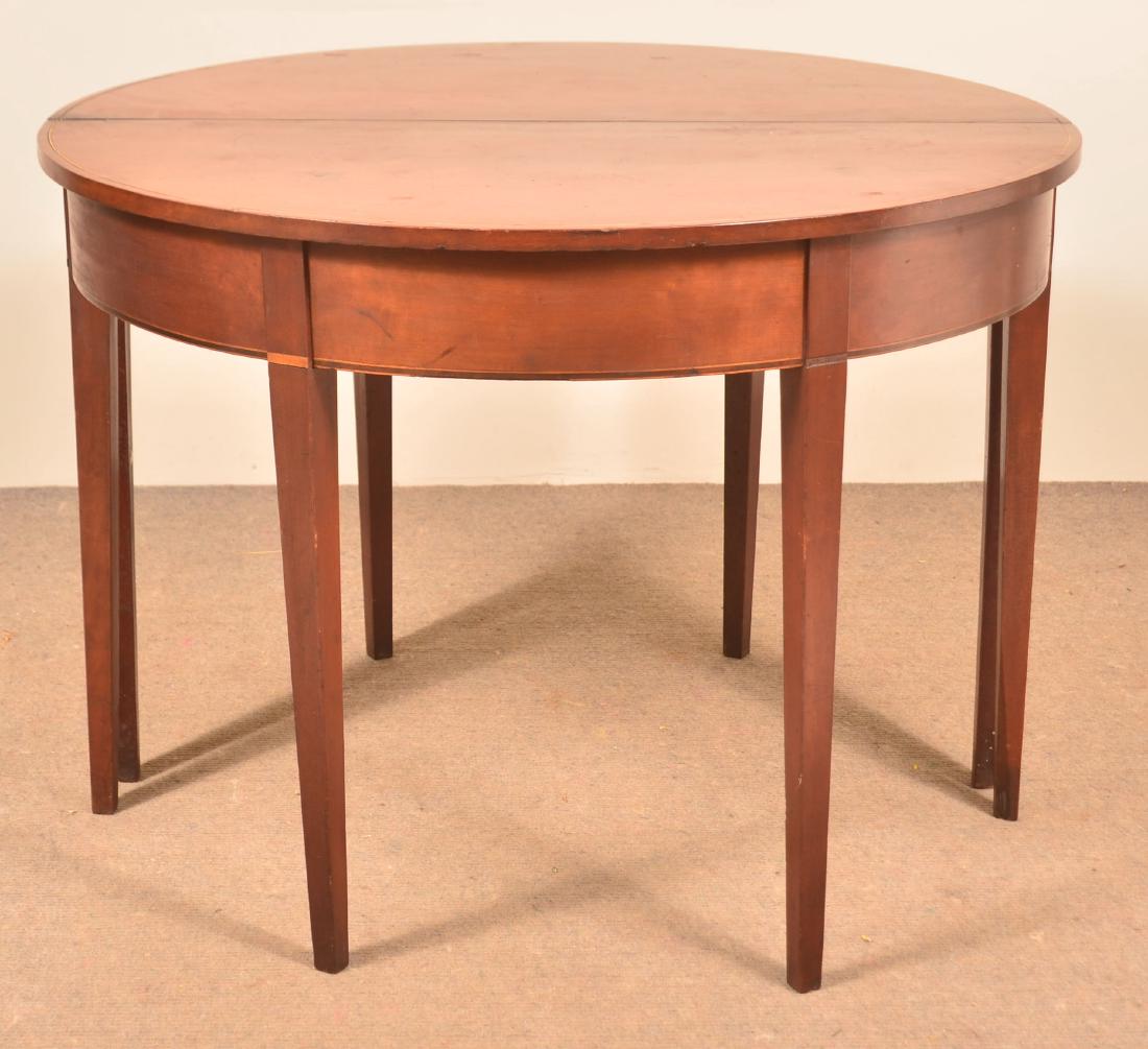 Pair of PA Hepplewhite Cherry Game Tables. (1 of 4)