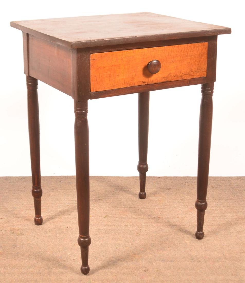 PA Sheraton Cherry & Tiger Maple Stand. (1 of 2)