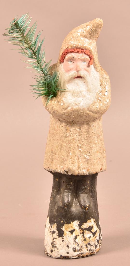 Antique German Composition Santa Belsnickle. (1 of 3)