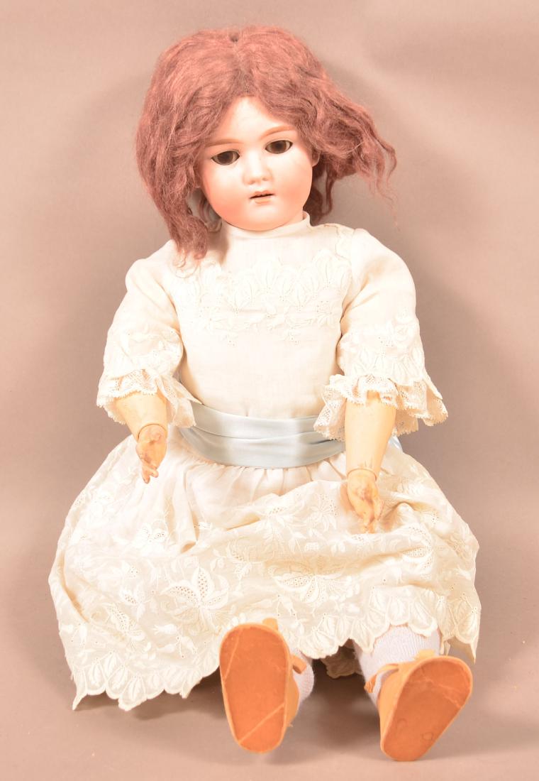 Antique German Bisque Head Girl Doll. (1 of 4)