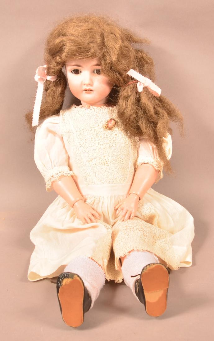 Antique German Bisque Head Girl Doll. (1 of 4)