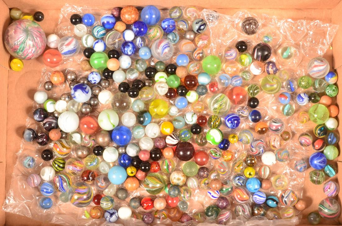 Lot of Various Antique/Vintage Marbles. (1 of 2)