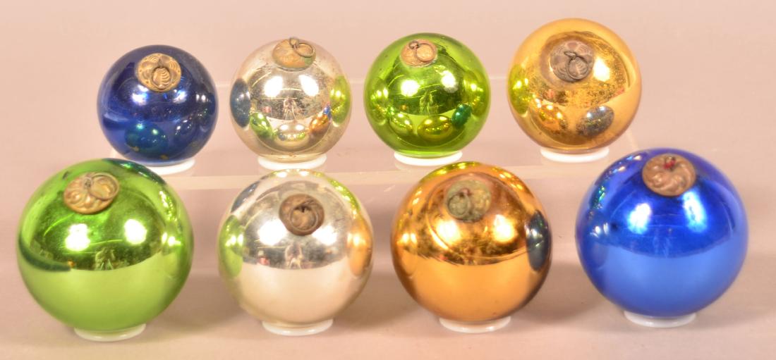 Eight Antique German Ball Form Kugels. (1 of 2)