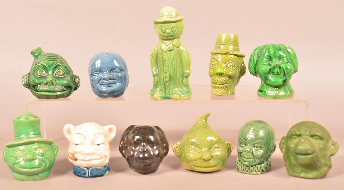 11 Antique/Vintage Pottery Figural Still Banks. (1 of 3)