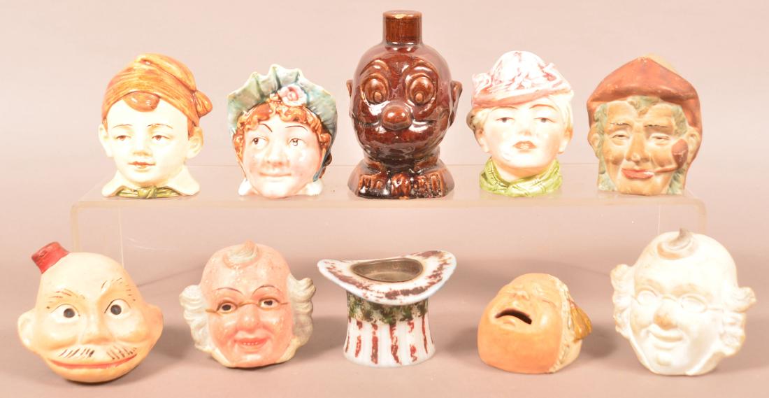 10 Antique/Vintage Pottery & Glass Still Banks. (1 of 3)