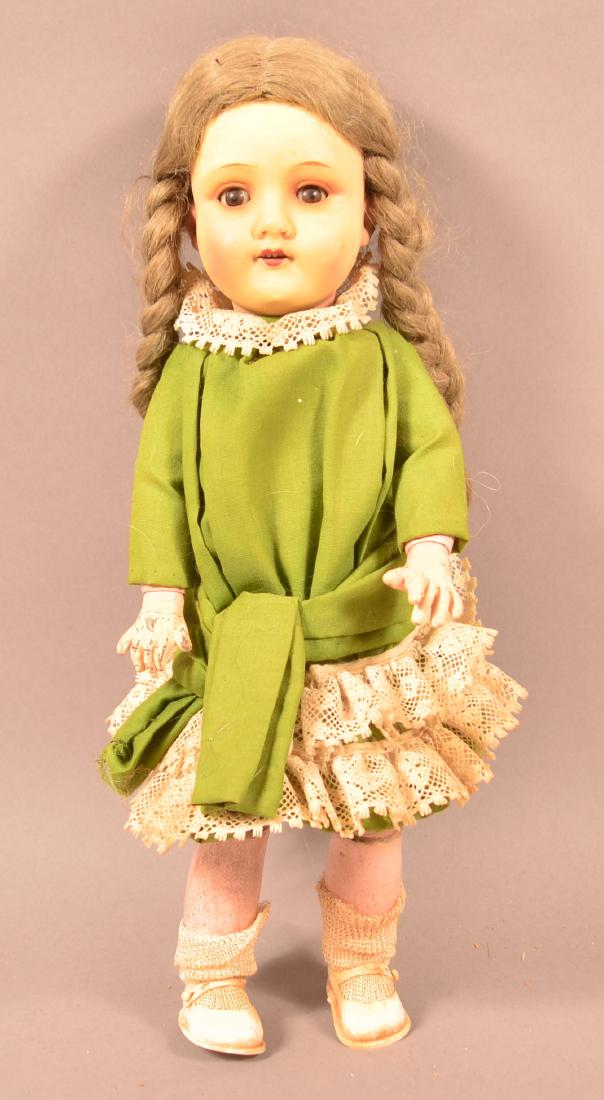 German Composition Head Girl Doll. (1 of 2)