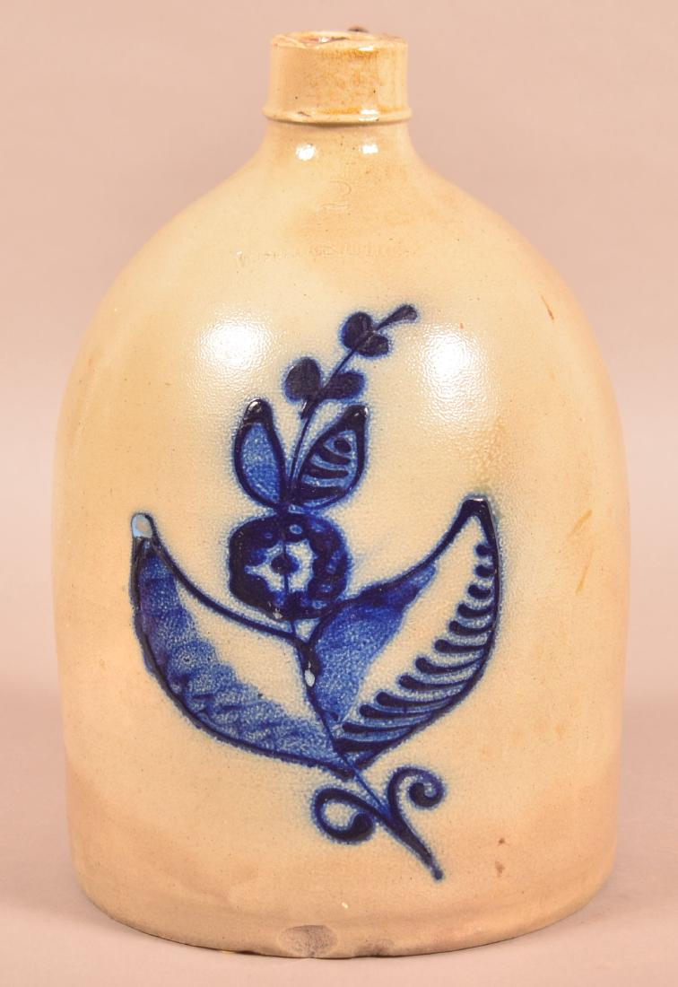 Whites, Utica, (NY) Two Gallon Stoneware Jug. (1 of 2)