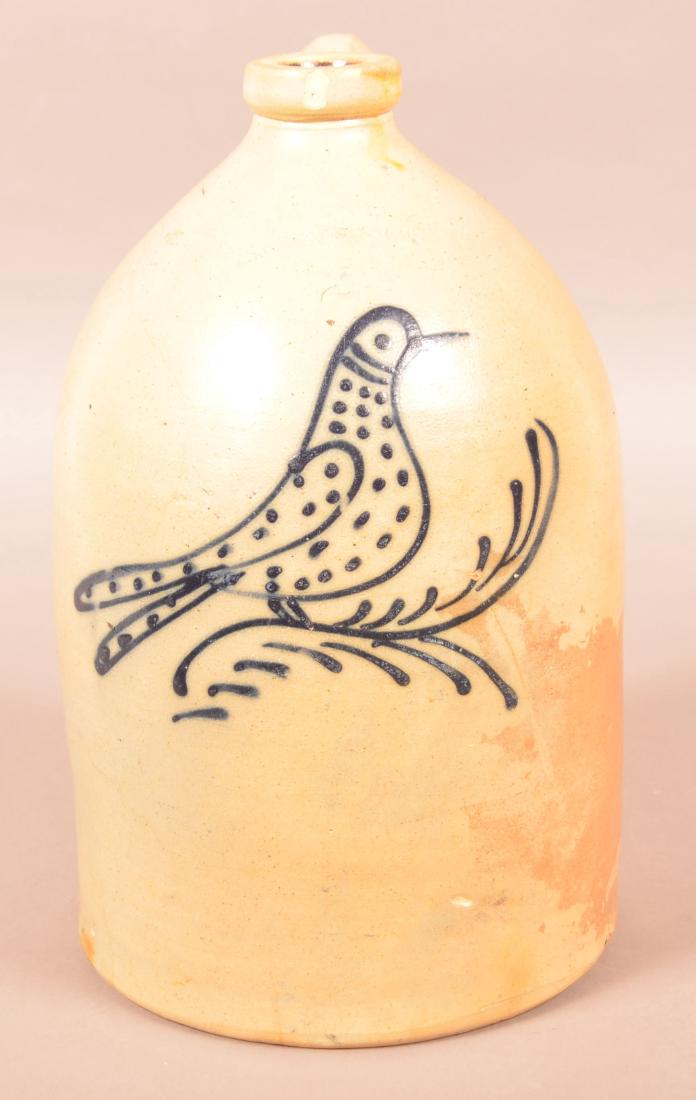 Edmands & Co. 2 Gallon Stoneware Jug with Bird. (1 of 3)