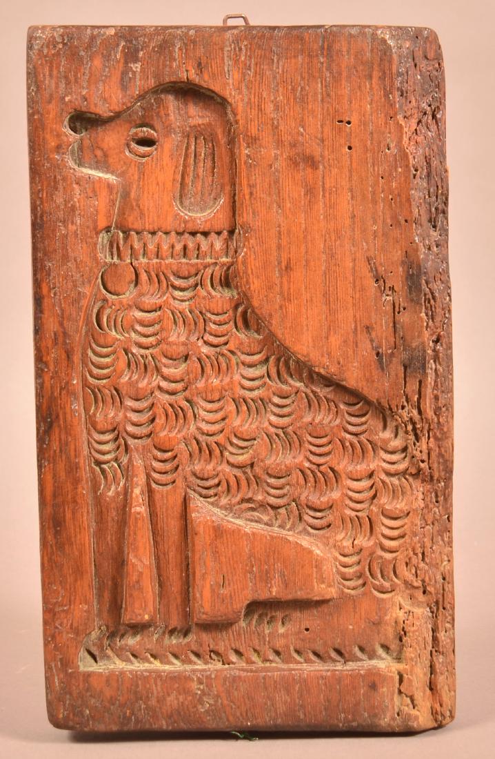 19th Century Carved Oak Springerle Mold. (1 of 2)