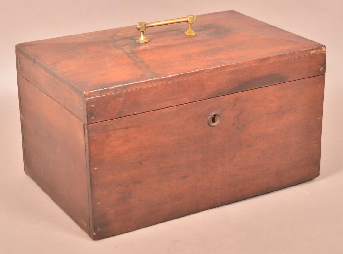 American 19th Century Cherry Document Box. (1 of 4)