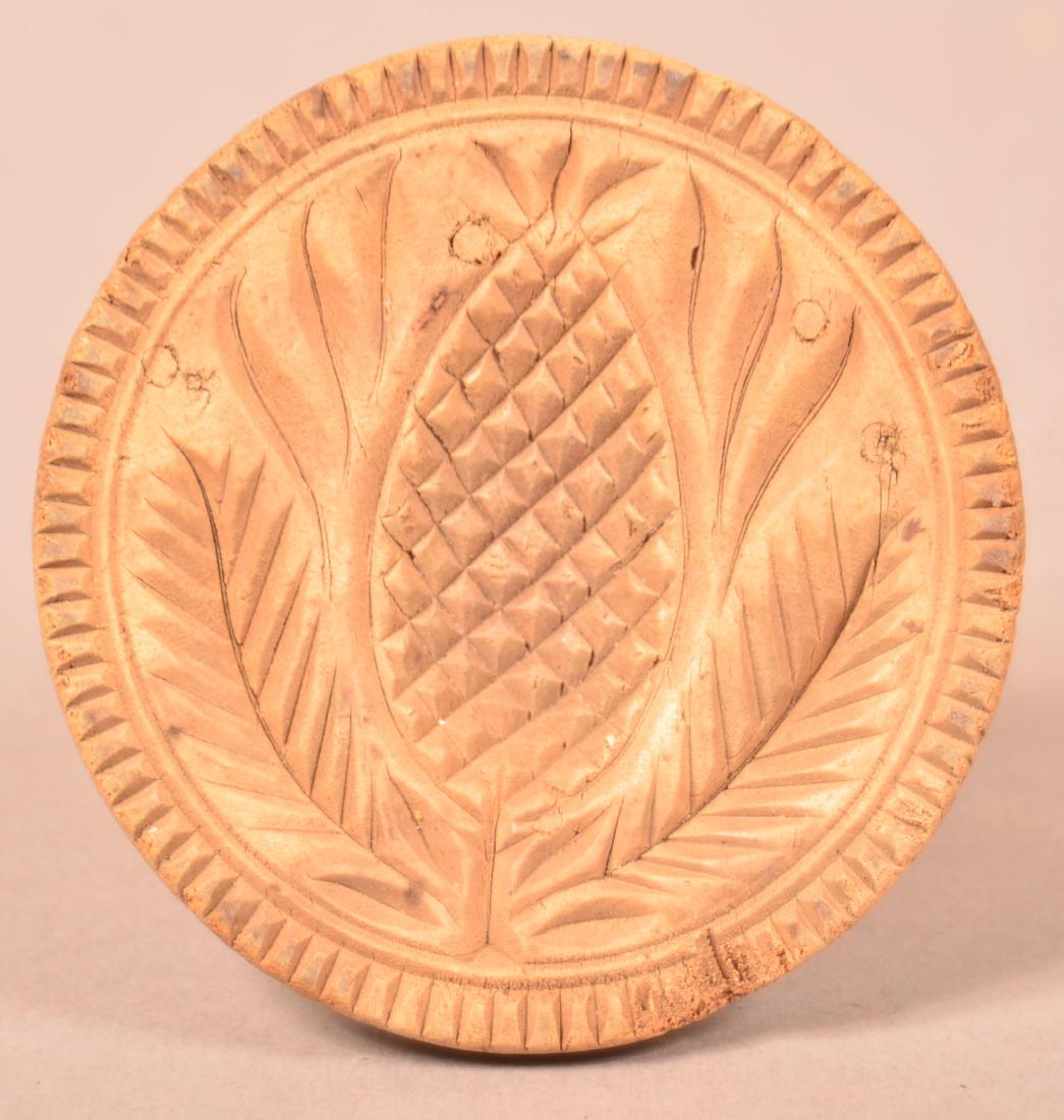 Carved Pineapple Single Piece Maple Butter Print. (1 of 2)