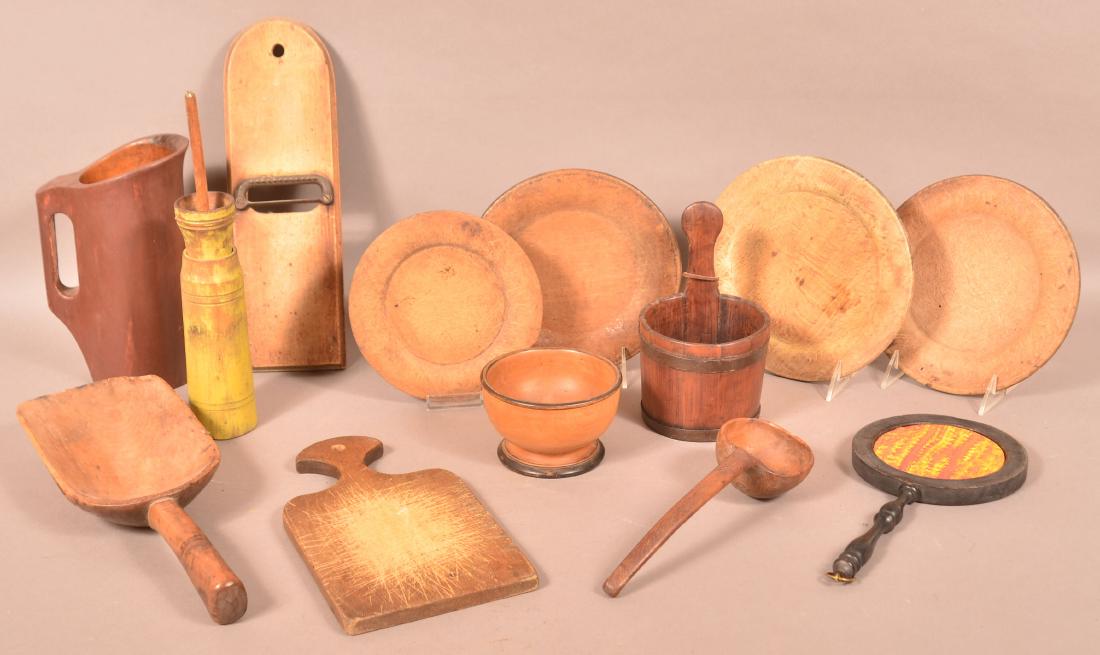 Lot of Antique Utilitarian Woodenwares. (1 of 1)