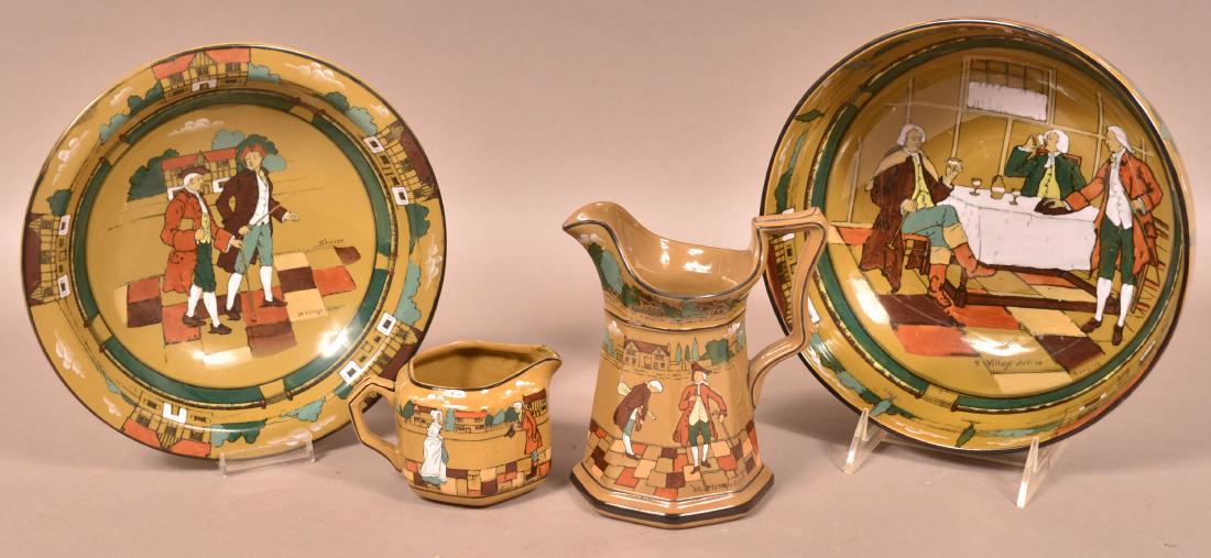 4 Various Pieces of Buffalo Pottery Deldare Ware. (1 of 1)