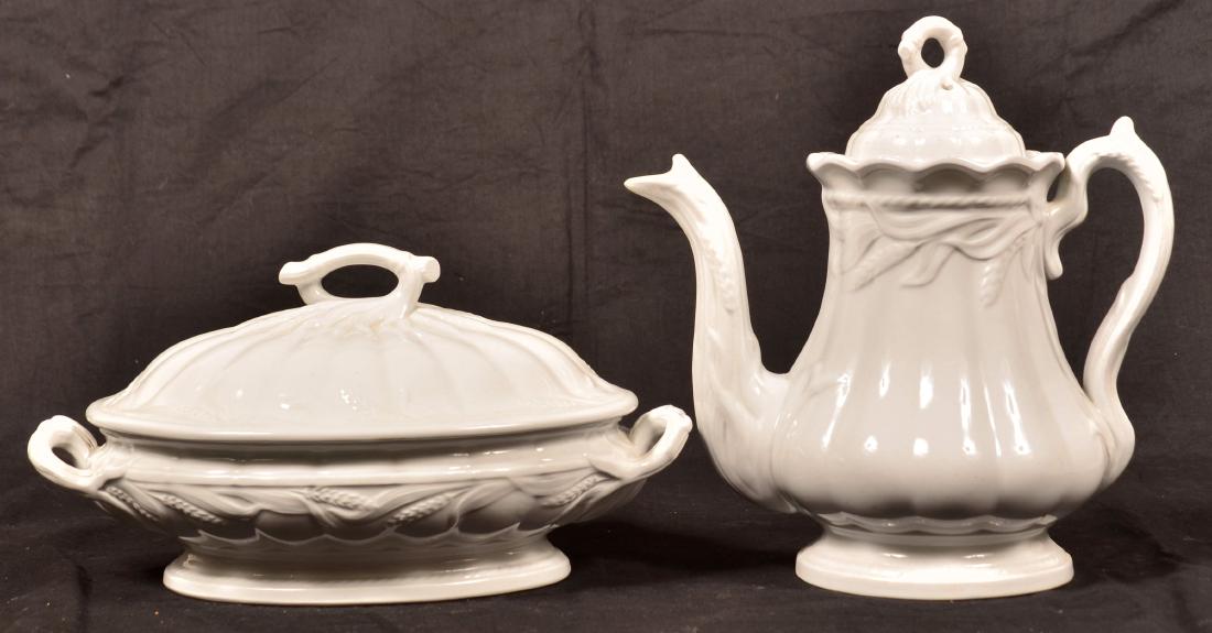 White Ironstone China Wheat and Cable Pattern. (1 of 3)