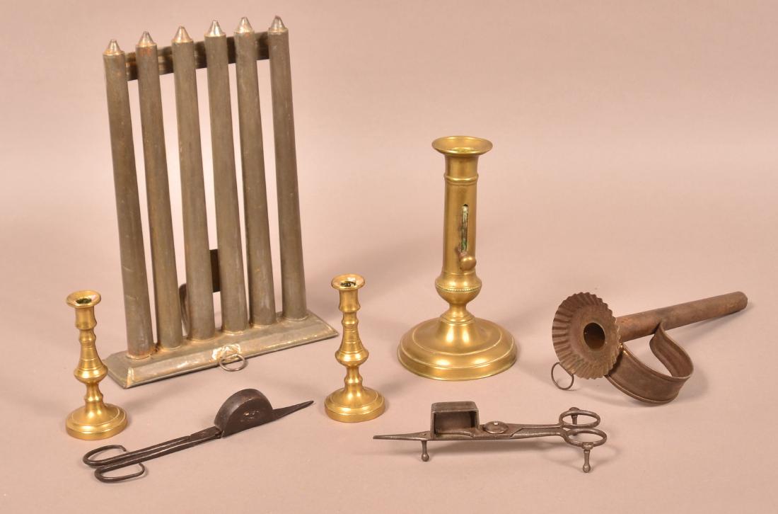 19th Century Lighting Device Lot. (1 of 1)