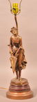 Ferrand Bronze Figural Table Lamp.
