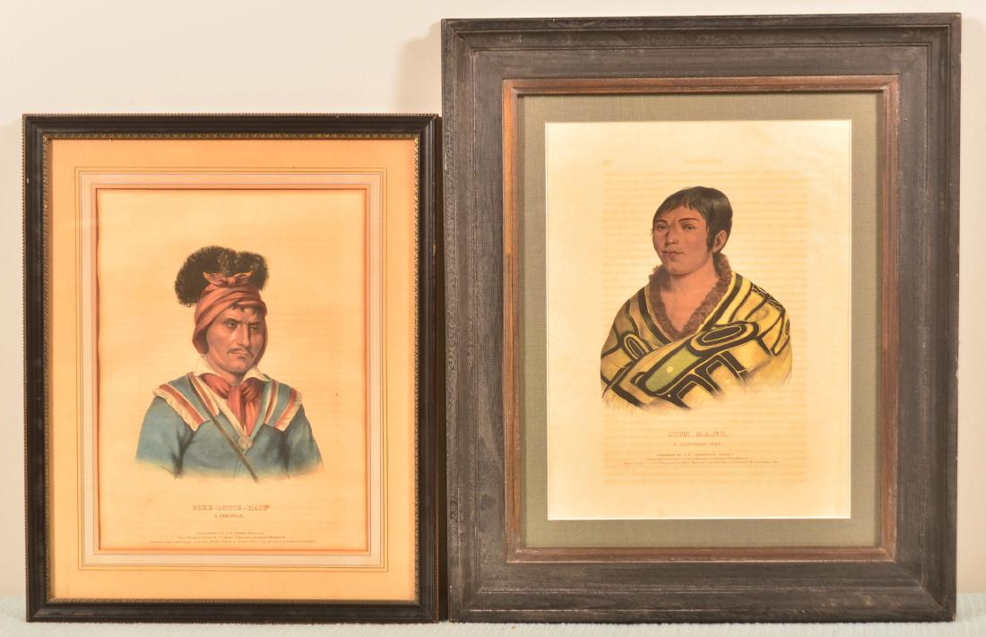 Two 19th Century Native American  Lithographs. (1 of 3)