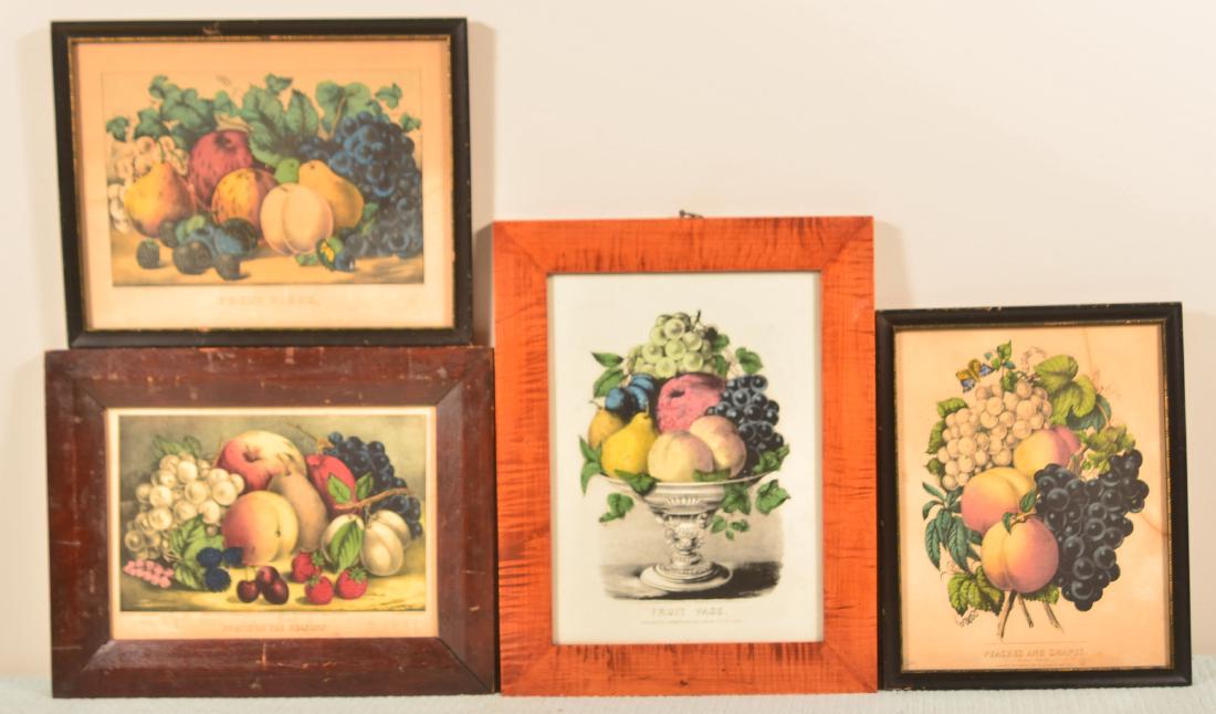 Four Various 19th Century Colored Lithographs. (1 of 1)