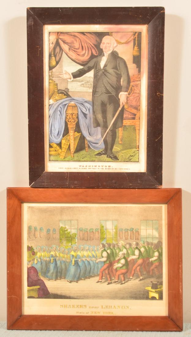Two 19th Century Colored Lithographs. (1 of 1)