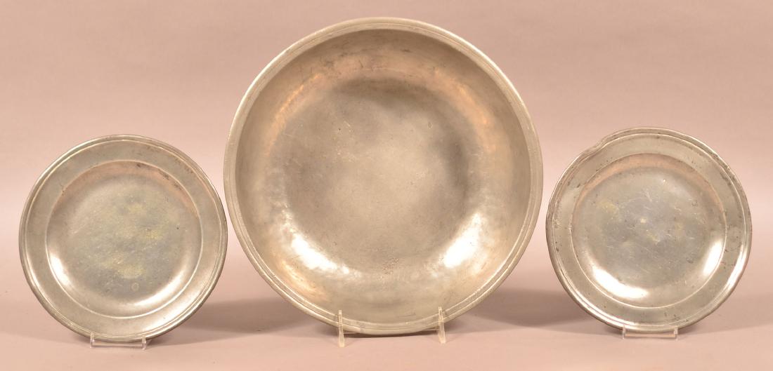 Three Pieces of Early 19th Century Pewter. (1 of 2)