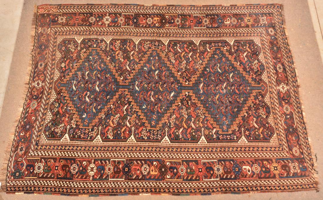 Antique Geometric Pattern Oriental Area Rug. (1 of 4)