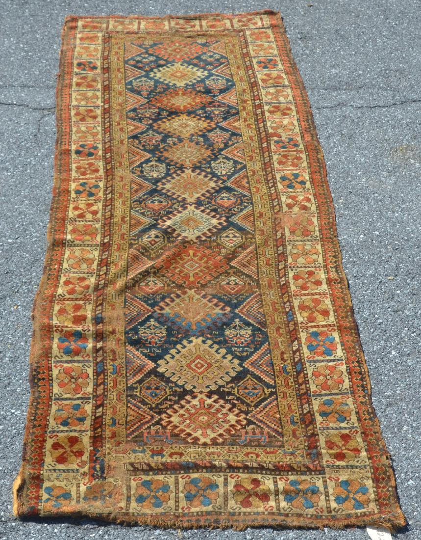 Antique Geometric Pattern Oriental Runner. (1 of 8)