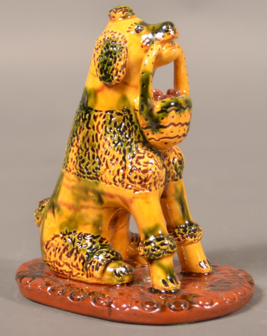 Breininger Redware 1991 Seated Poodle Figurine. (1 of 4)