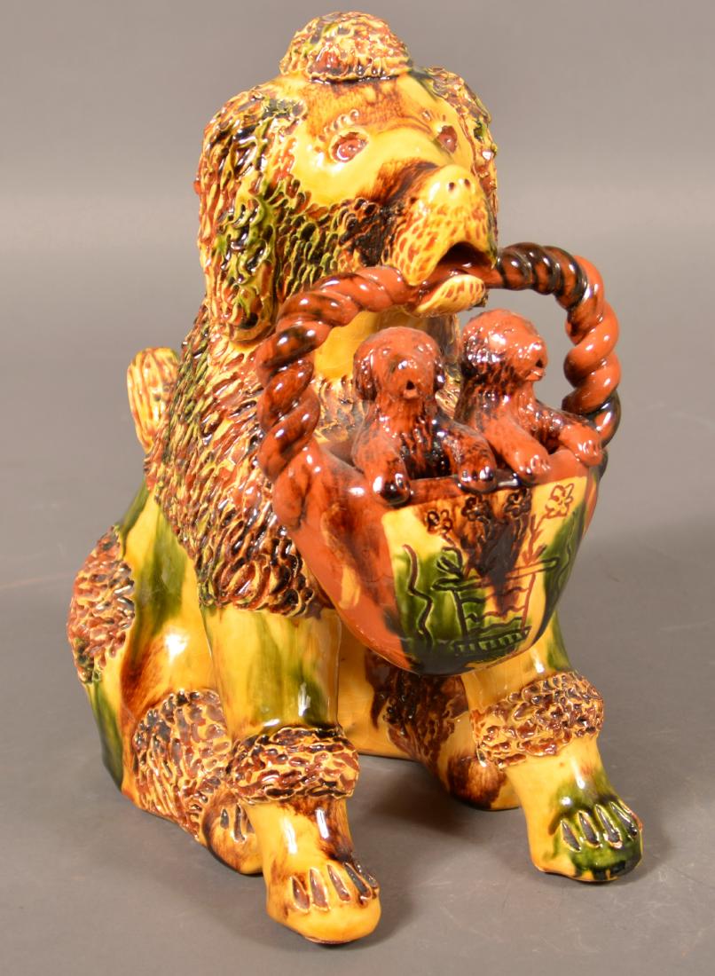 Large Breininger 1995 Seated Poodle Figure. (1 of 4)