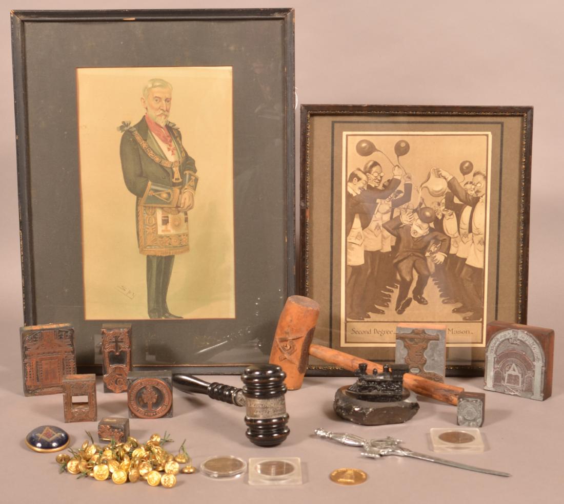Lot of Antique/Vintage Masonic Related Items. (1 of 2)