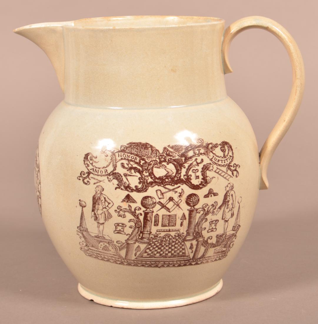 Masonic Transfer Liverpool Presentation Pitcher. (1 of 4)