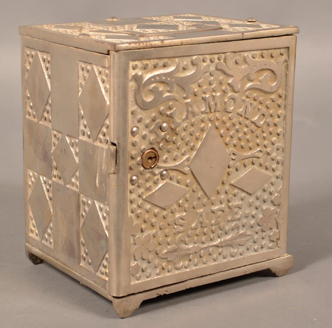 Large "Diamond Safe" Cast Iron Safe. (1 of 5)