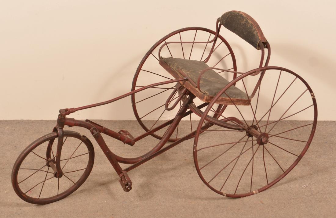 Antique Childs Velocipede Metal Frame Tricycle. Jan 12, 2018