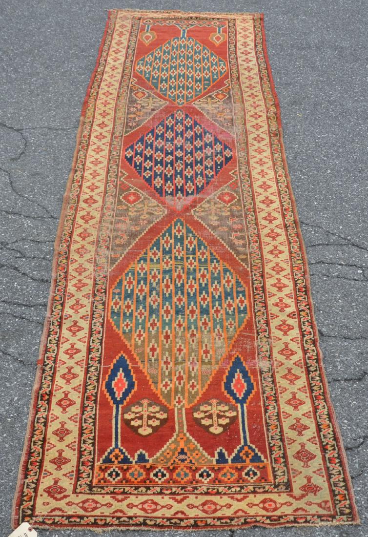 Antique Geometric Pattern Oriental Runner. (1 of 8)