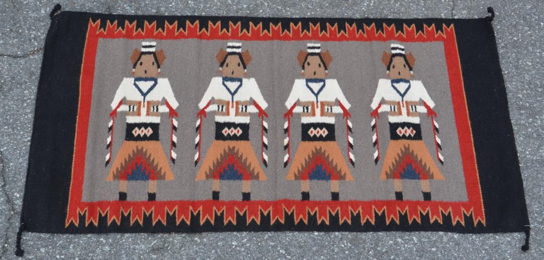 Mexican Yei Figural Area Rug. (1 of 3)