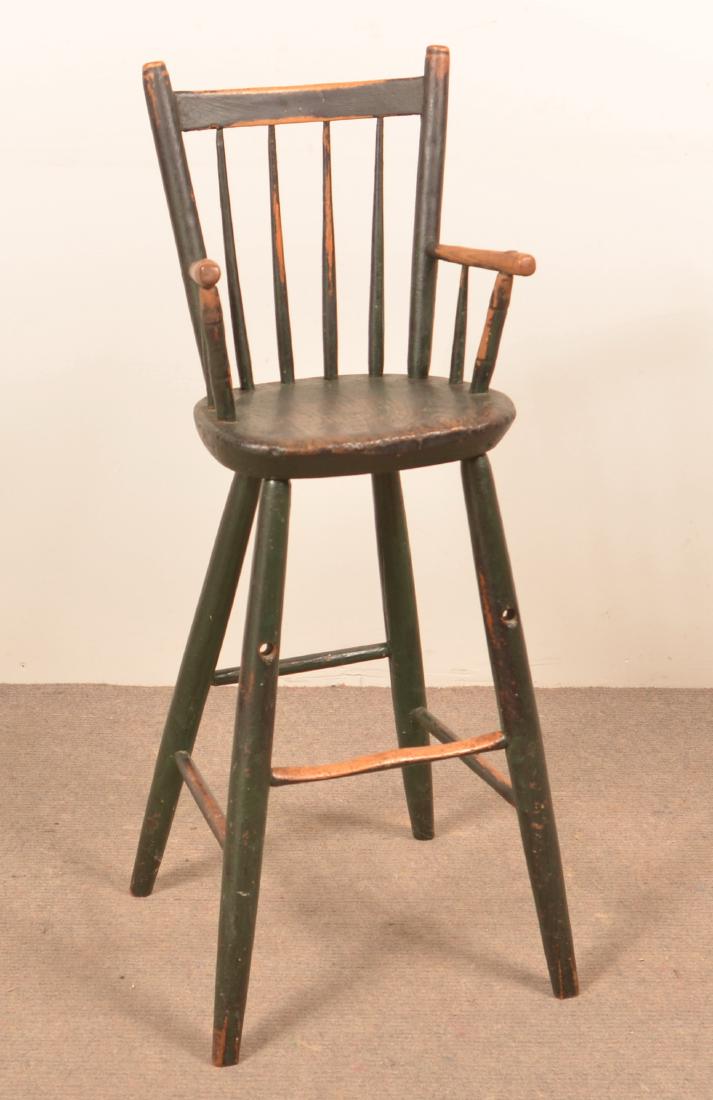 PA Early 19th Century Child's Windsor Highchair. (1 of 2)