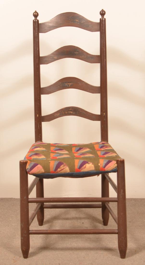 Pennsylvania  18th/19th Century Ladderback Sidechair. (1 of 2)