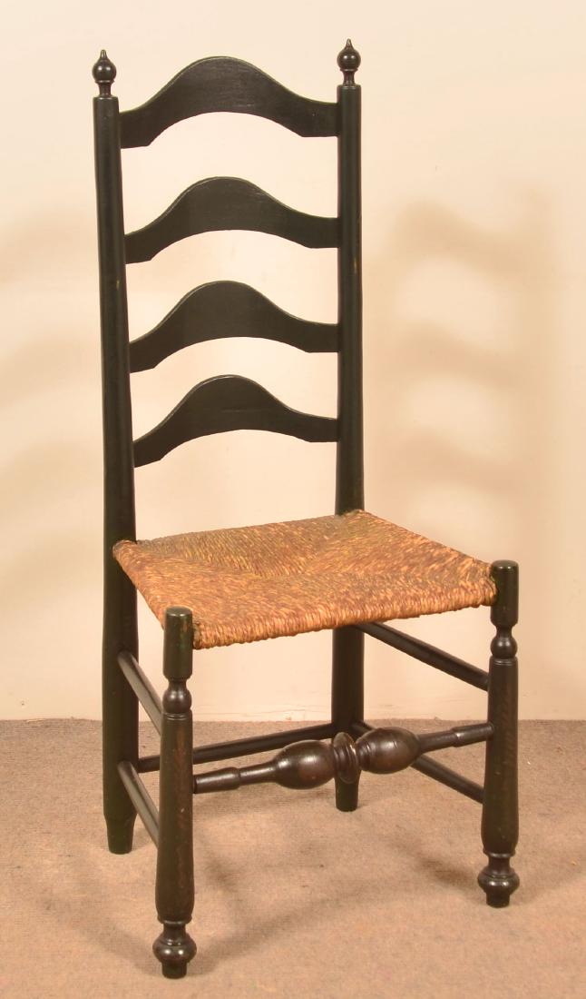 PA Arch Ladderback Rush Seat Sidechair. (1 of 2)