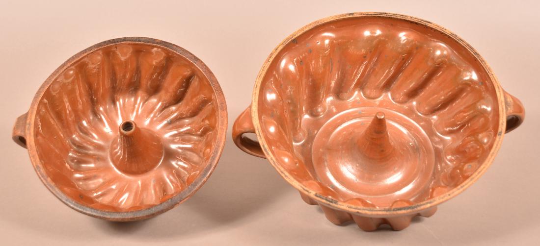 Two 19th Century Glazed Earthenware Turks Molds. (1 of 3)
